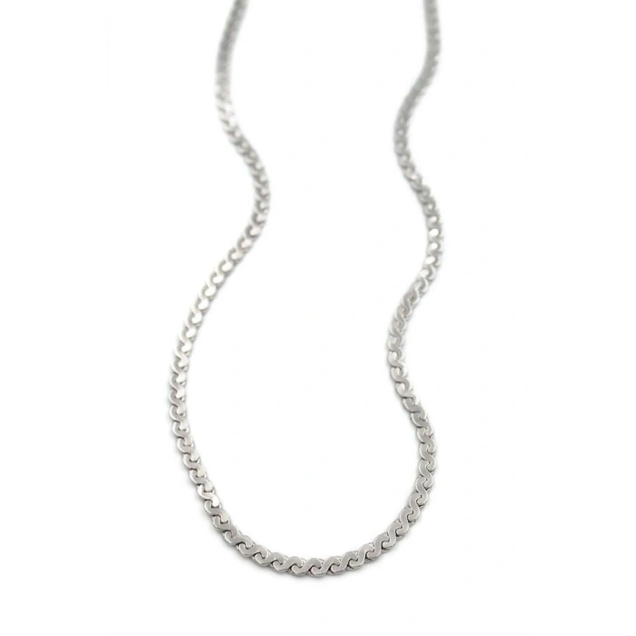 Ezme Zincir Sonsuzluk Kolye - Gümüş