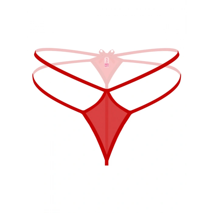  Fantezi İç Giyim Kırmızı String Külot