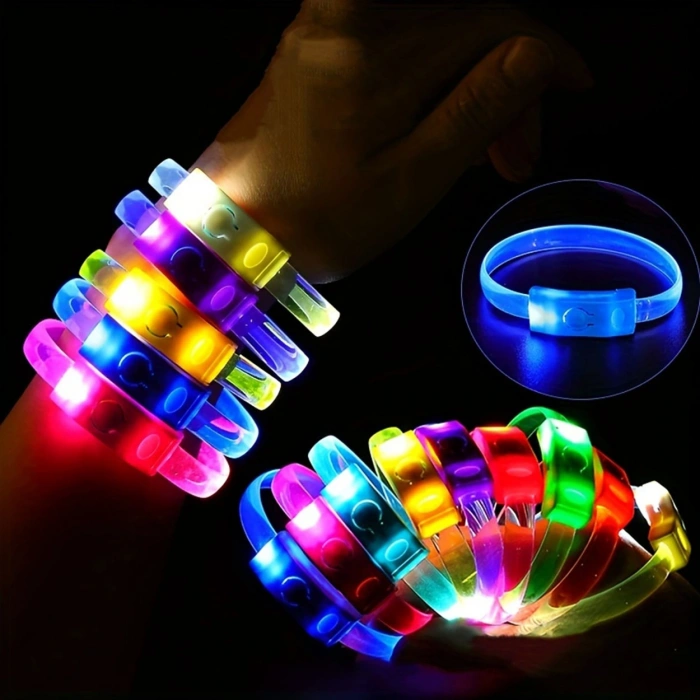 Festival & Parti Led Bileklik 3 Farklı Mod Işıklı 1 Adet