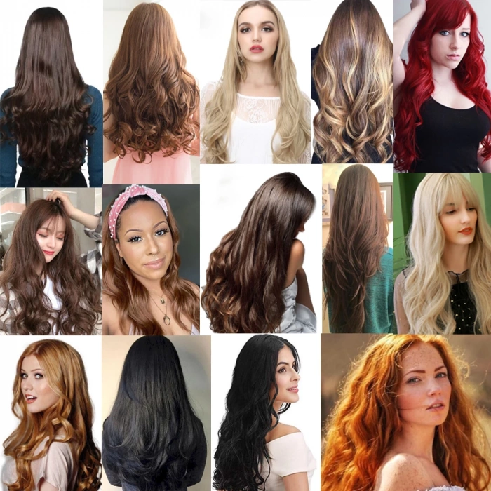 Fiber Sentetik Dalgalı 8 Parça Çıt Çıt - Açık Platin