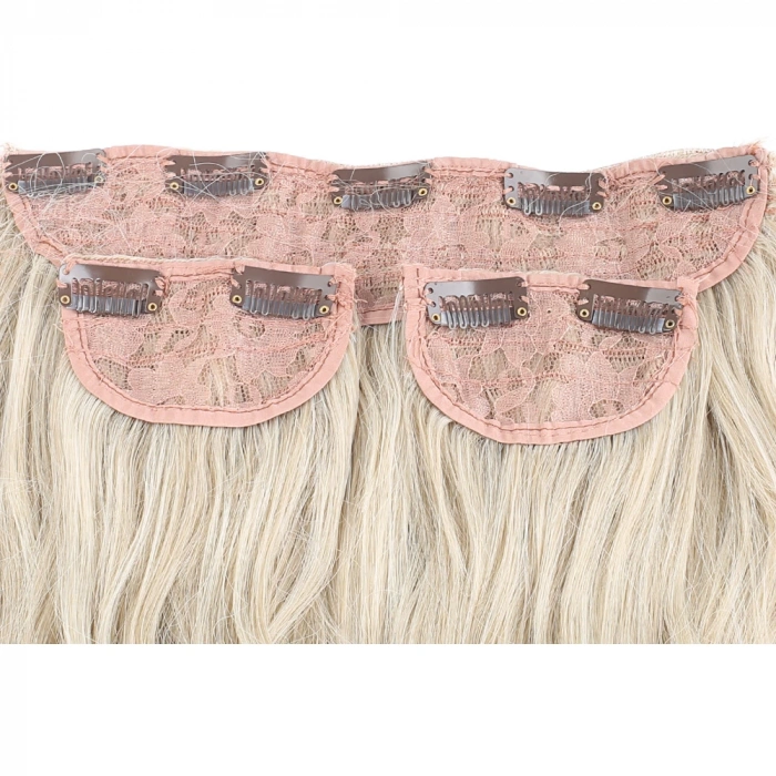 Fiber Sentetik Dalgalı Yarım Ay + 2 Yan Çıt Çıt - Balköpüğü Platin Röfleli