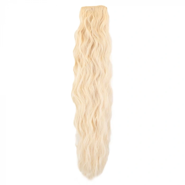 Fiber Sentetik Kabarık Dalgalı 8 Parça Çıt Çıt - Platin