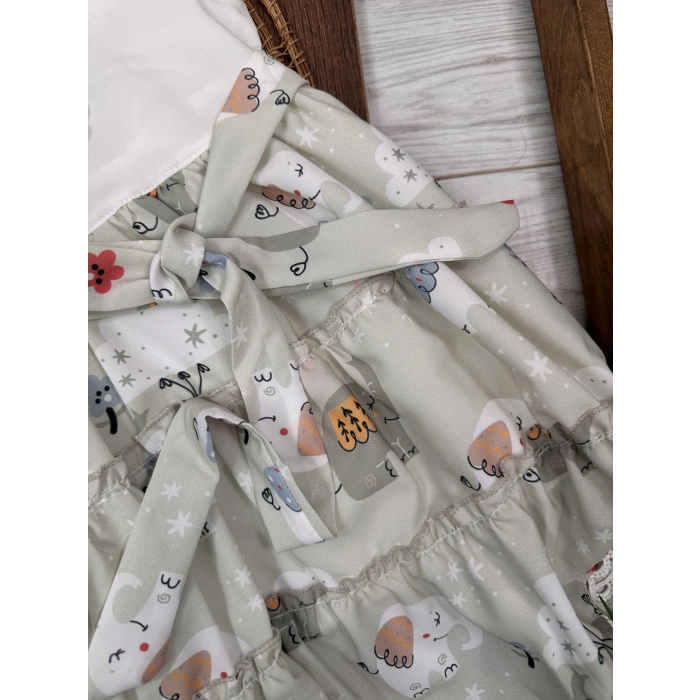 Fil Elbise ve Şapka Kız Çocuk Elbise