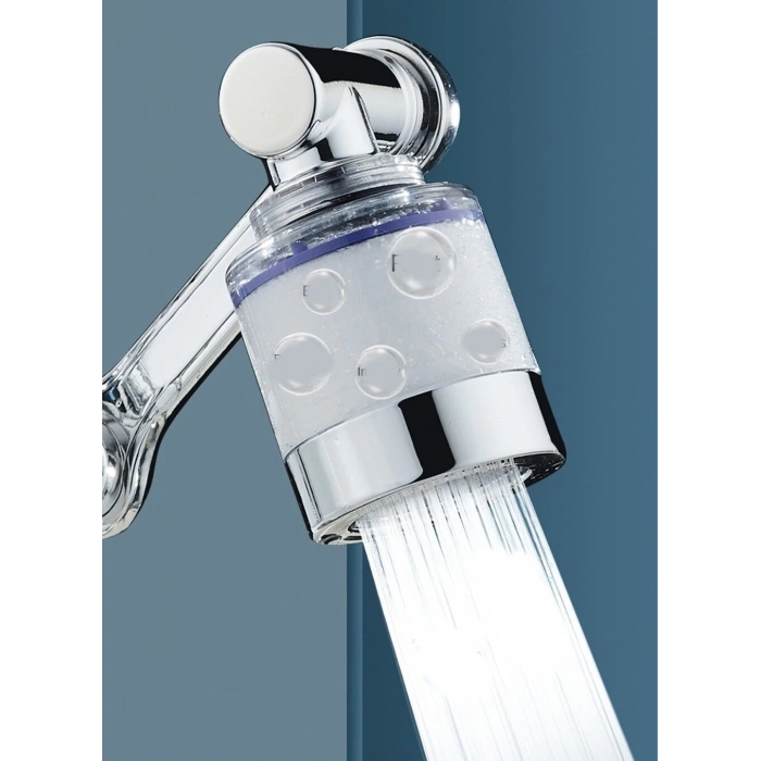 Filtreli Kireç Hapsedici Robotik Kol Musluk Başlığı - Mutfak Banyo Musluk Uzatma Aparatı Ucu