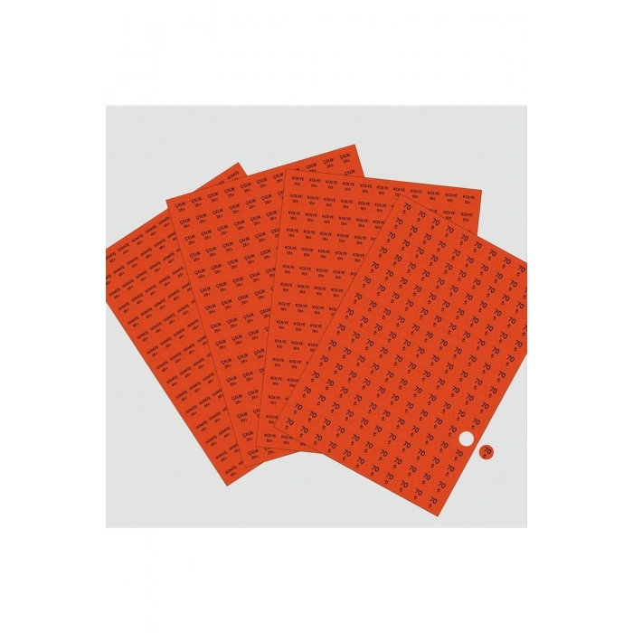 Fiyat Etiketi 165 Adet 15 mm