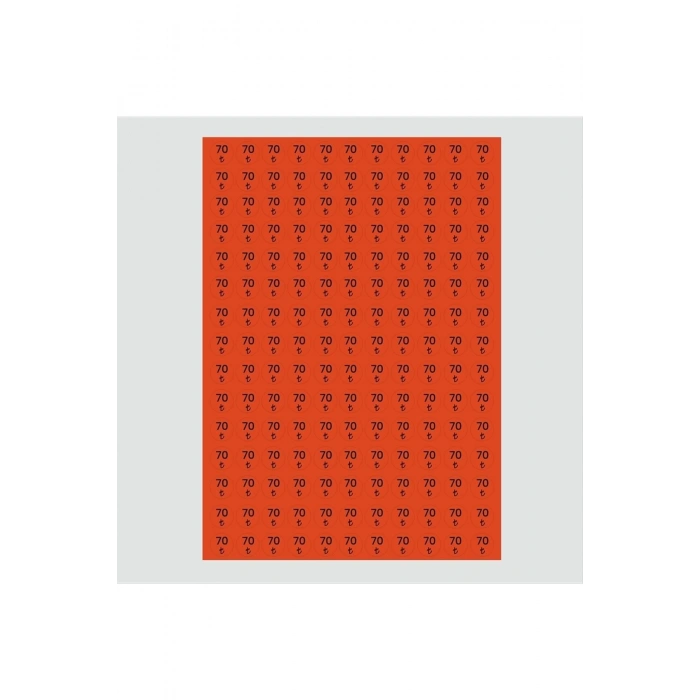 Fiyat Etiketi 165 Adet 15 mm