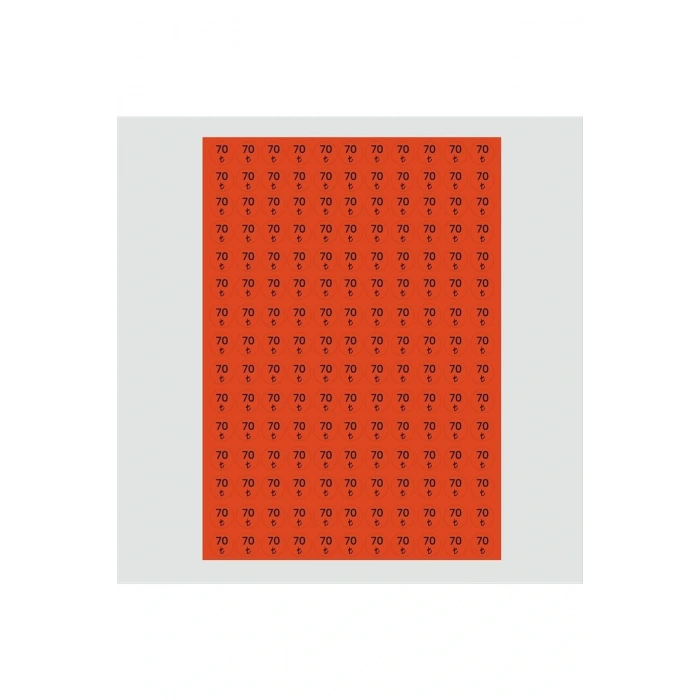 Fiyat Etiketi 165 Adet 15 mm