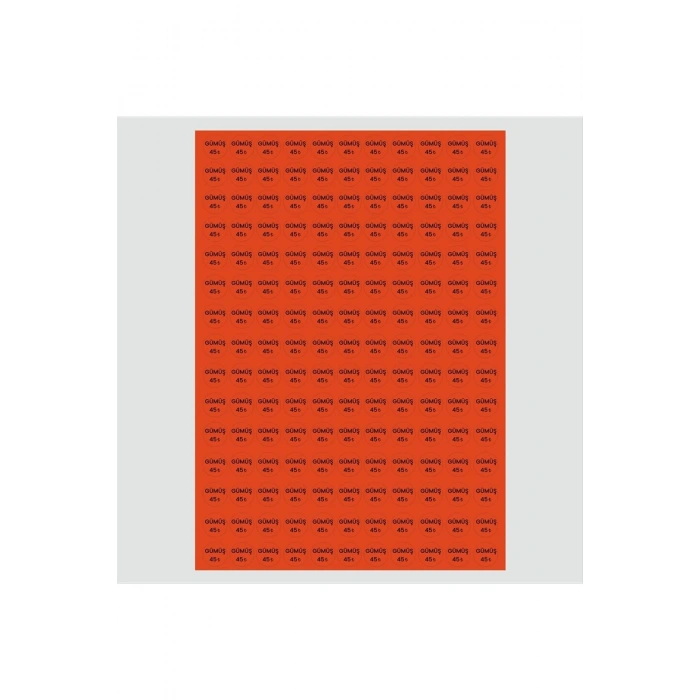 Fiyat Etiketi 165 Adet 15 mm