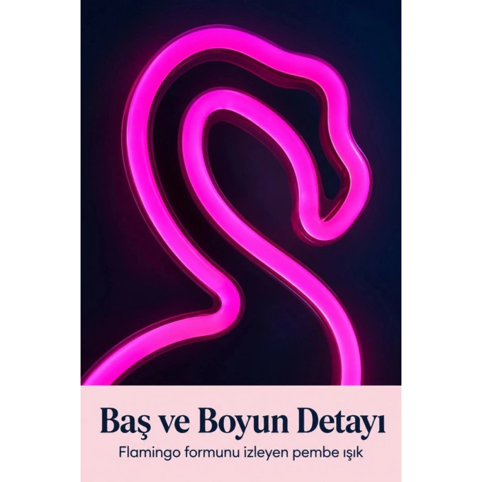 Flamingo Led Lamba Usb Kablolu Beyaz Gövdeli