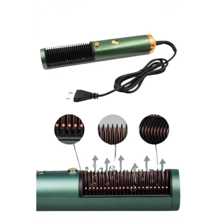 Fön Tarak Düzleştirici Seramik Kaplama Fön Makinesi Saç Kurutma