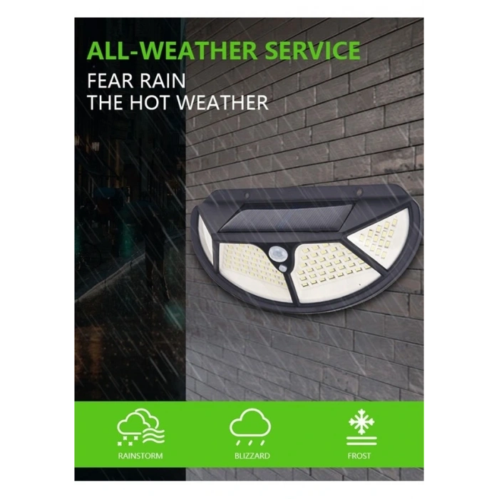 Fonksiyonel Sensörlü 102 Ledli Solar Bahçe Lambası