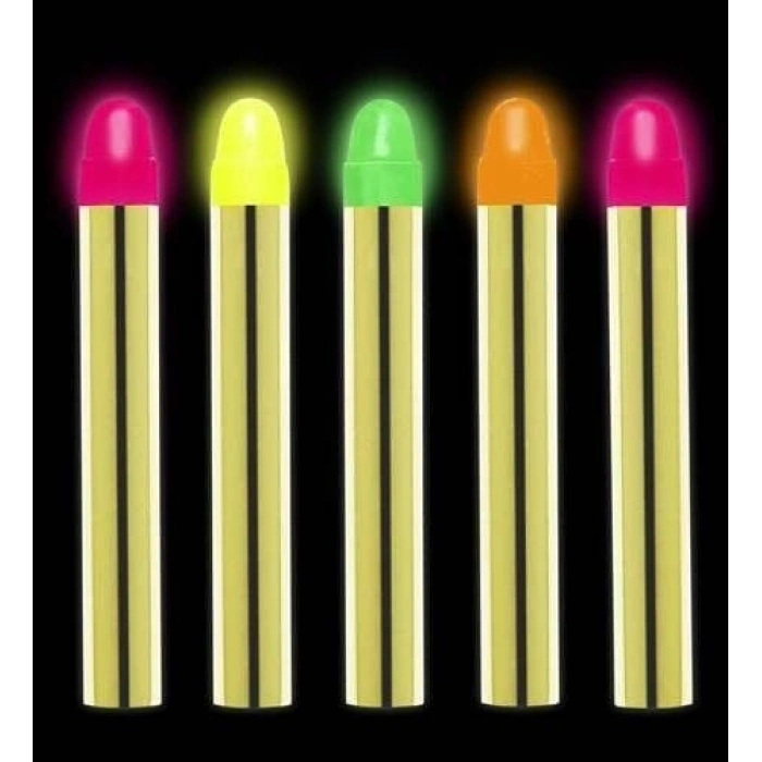 Fosforlu Glow Parti Boyası 6’lı – Karanlıkta Parlayan Yüz Boyası