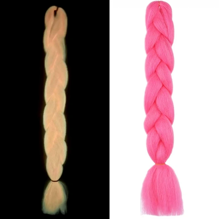 Fosforlu Neon Örgülük Saç Esperer 100 Gr. - Koyu Pembe