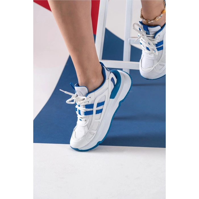 Freesia Beyaz Mavi Spor Ayakkabı