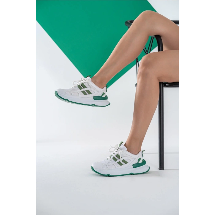 Freesia Beyaz Yeşil Spor Ayakkabı