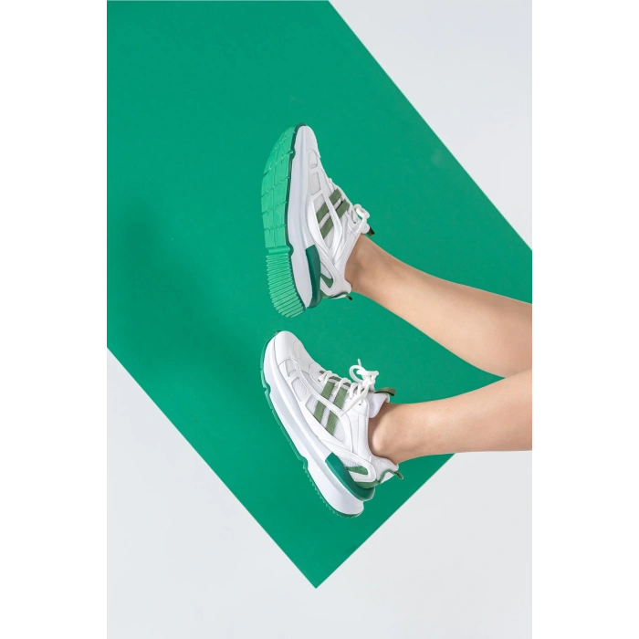 Freesia Beyaz Yeşil Spor Ayakkabı