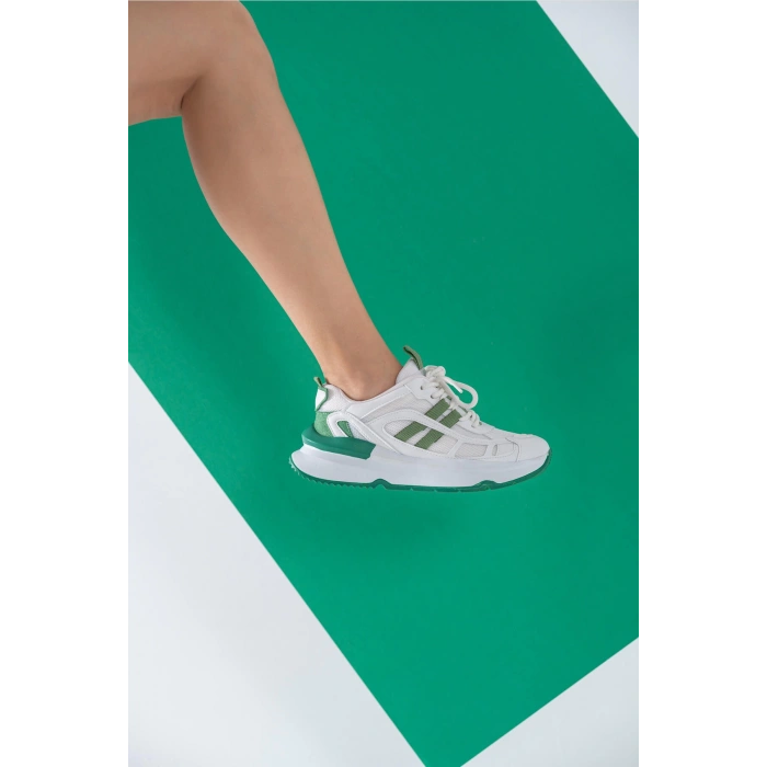 Freesia Beyaz Yeşil Spor Ayakkabı