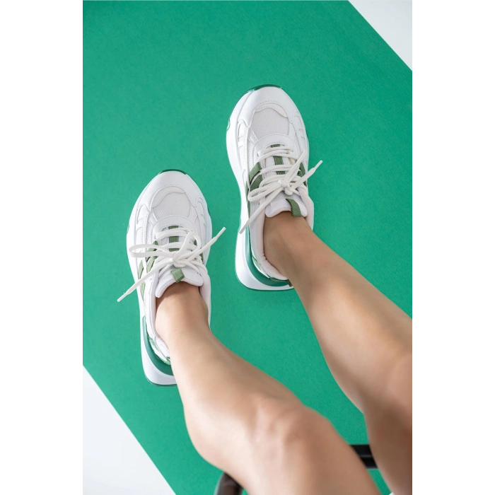 Freesia Beyaz Yeşil Spor Ayakkabı