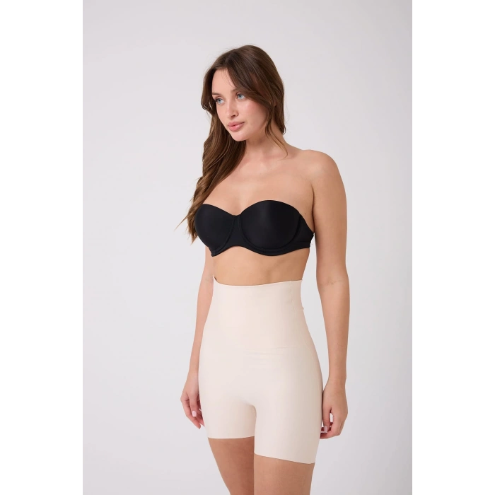Freshness 1007 Lazer Kesim Silikonlu Yüksek Bel Şort Korse