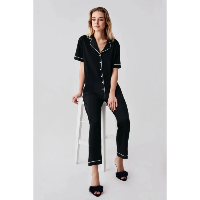 Freshness 324 Kadın 4lü Sabahlıklı Şorlu Pijama Takımı