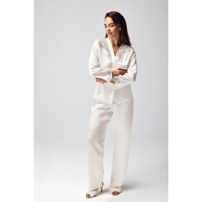 Freshness 9950-pt Saten Dantel Detaylı Pijama Takımı