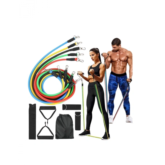 Full Body Antrenman İçin Kapı Arkası Spor Bandı Ve Aksesuar Seti