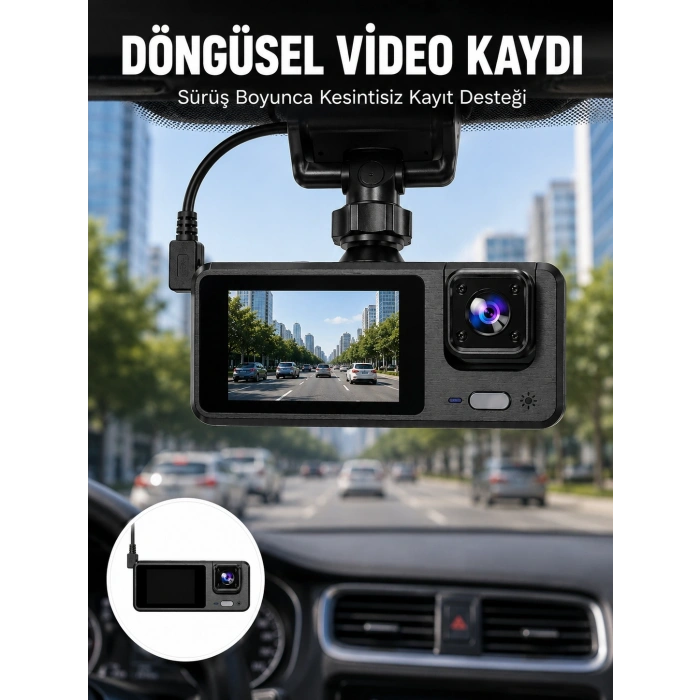 Full Hd 3 Kanallı Araç Kamerası – Akıllı Çözümlerle Sürüş Yeni Nesil