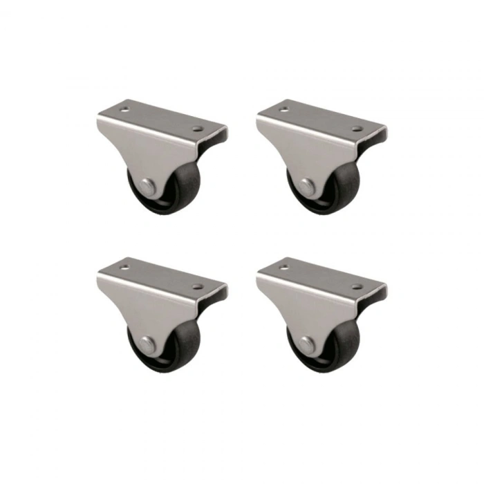 Furç Sabit Teker - 32MM - Siyah HKS228 - 4 Adet