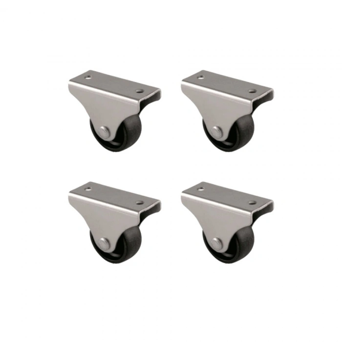 Furç Sabit Teker - 32MM - Siyah HKS228 - 4 Adet