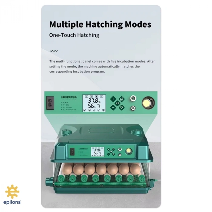 Fx-128 Model Tam Otomatik Kuluçka Makinesi – Çift Katlı, Çift Güç Sistemli, Su Hazneli Yeni Nesil İnkübatör