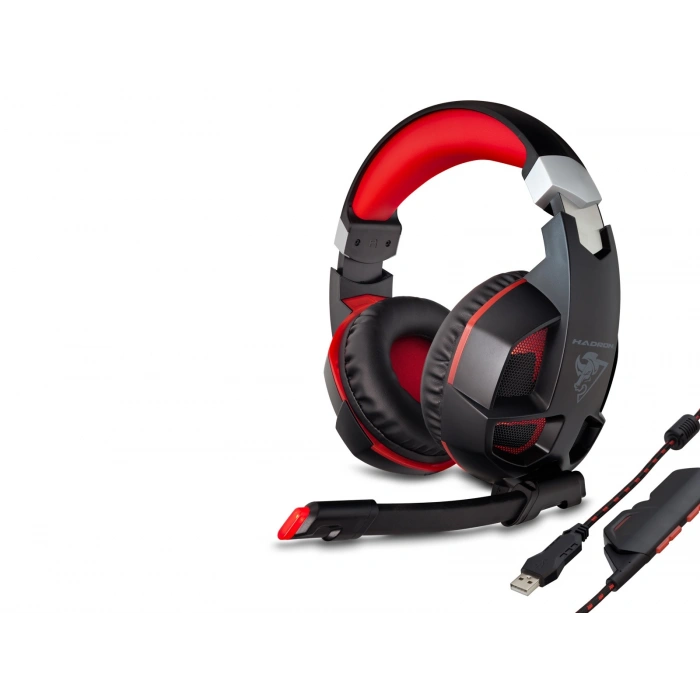 G59 Gaming Kulaklık Usb 7.1 Ps4 Uyumlu Led - Siyah Kırmızı