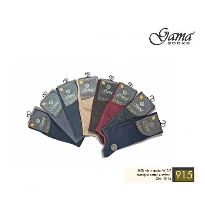 Gama 915 Erkek Mikro Modal Core Spun Pamuk Çorap