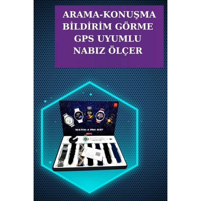 Gamer Kulaklık Ve Çok Kordonlu Akıllı Saat Gürültü Önleyici Gps Desteği