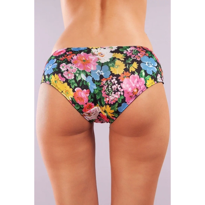 Garden Boy Short, Kadın Dantelli Çiçek Baskılı Şort Külot