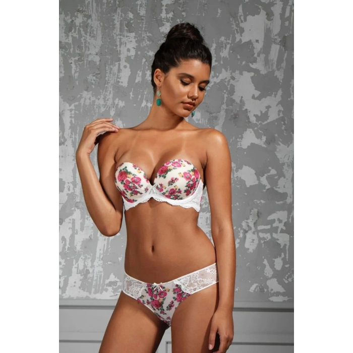 Gardenia Big Size Plunge Bra, Ekru Konforlu Ve Şık Sütyen