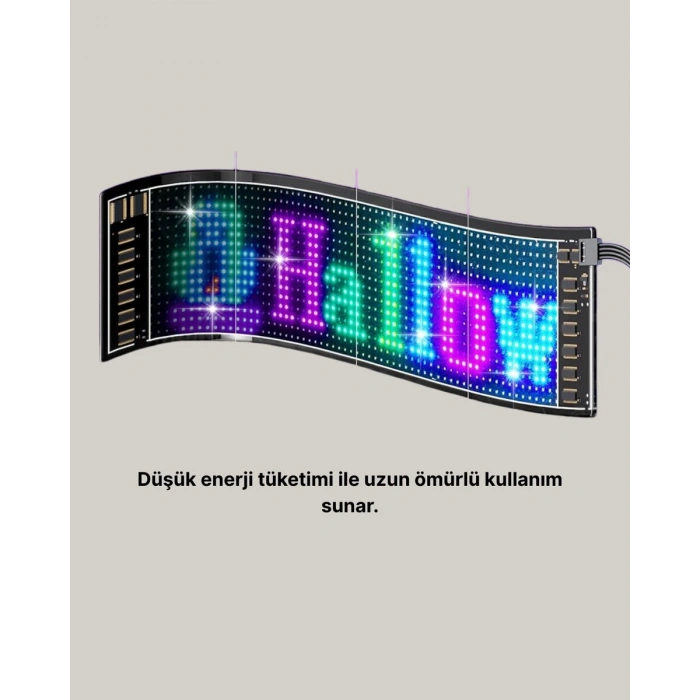 Gece Kullanıma Uygun  Pixel Rgb Led Panel Estetik Atmosfer Işığı