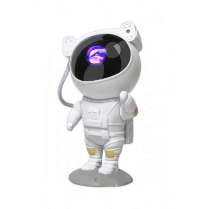 Gece Lambası Astronot Bluetooth Hoparlörlü Galaksi Işık Projektörü