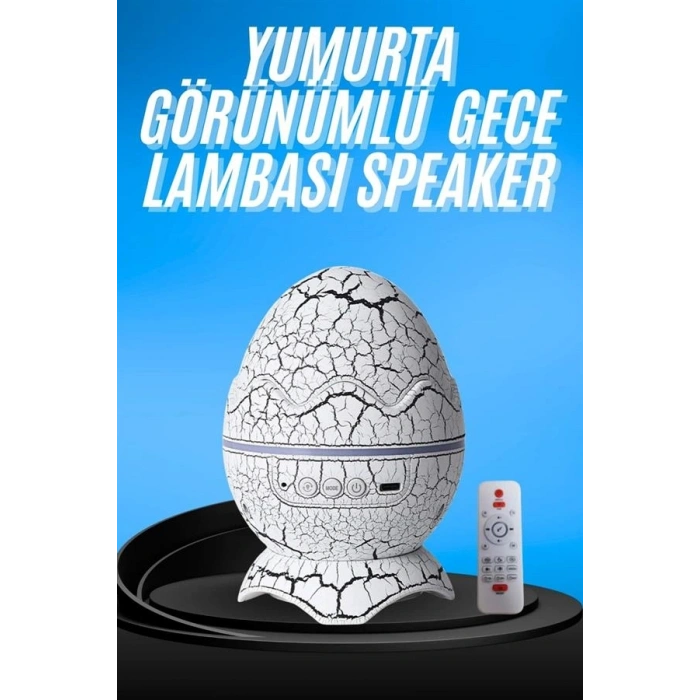 Gece Lambası Yumurta Işık Speaker Yeni Nesil Dinozor Yumurtası Görünümlü