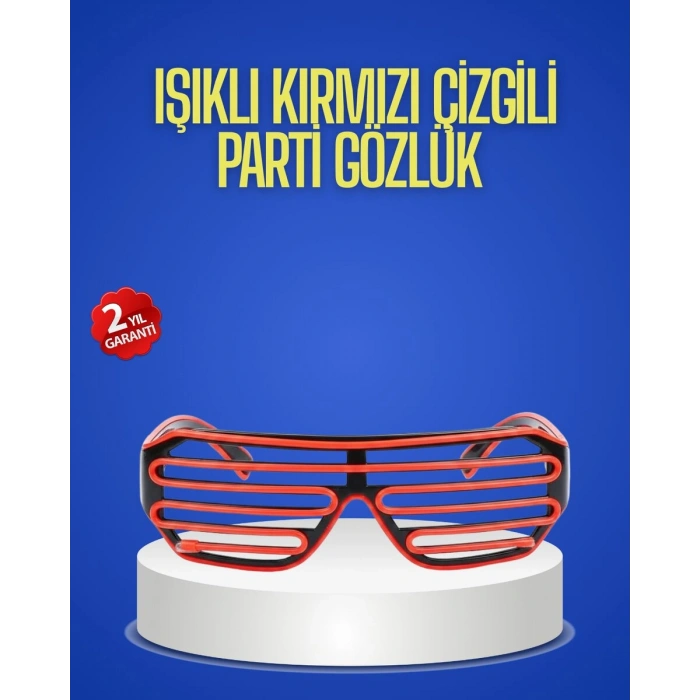 Gece Organizasyonları İçin Renkli Led Gözlük