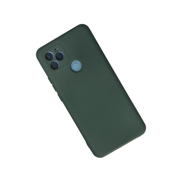 General Mobile GM 21 Kılıf Nano içi Kadife Silikon - Koyu Yeşil