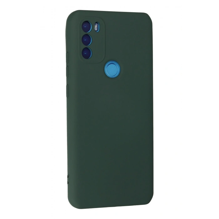 General Mobile GM 21 Plus Kılıf Nano içi Kadife Silikon - Koyu Yeşil