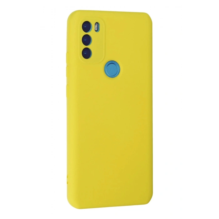 General Mobile GM 21 Plus Kılıf Nano içi Kadife Silikon - Sarı