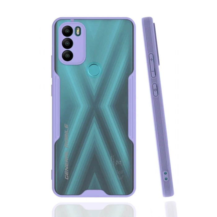 General Mobile GM 21 Plus Kılıf Platin Silikon - Lila