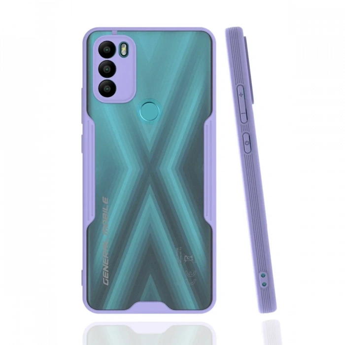 General Mobile GM 21 Plus Kılıf Platin Silikon - Lila