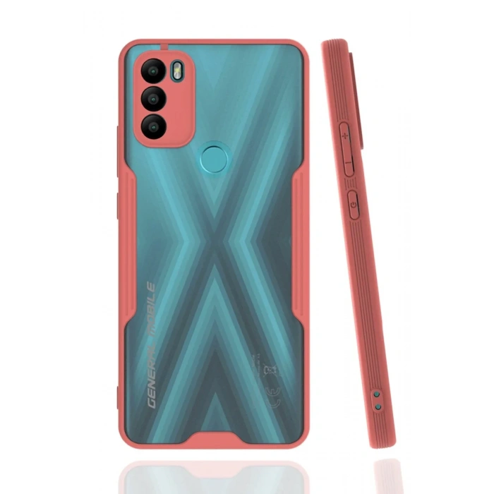 General Mobile GM 21 Plus Kılıf Platin Silikon - Pembe