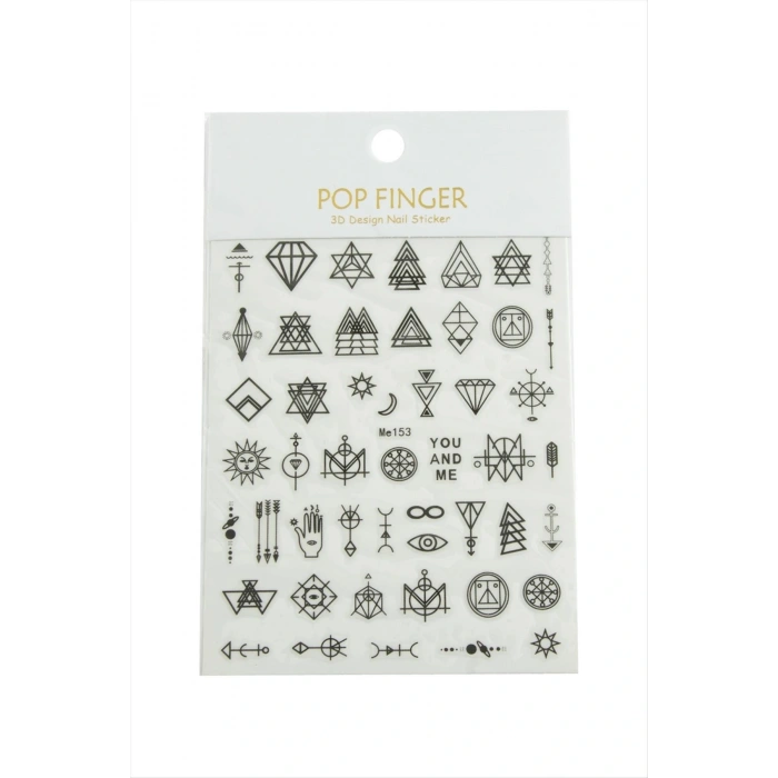 Geometri Tattoo Dövme Sticker