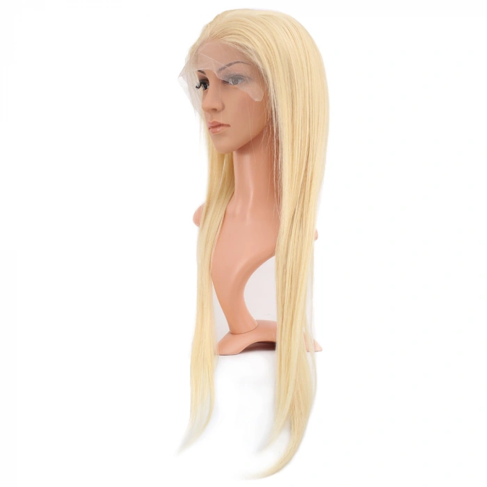 Gerçek Front Lace Düz Platin Tül Peruk - 75-80cm