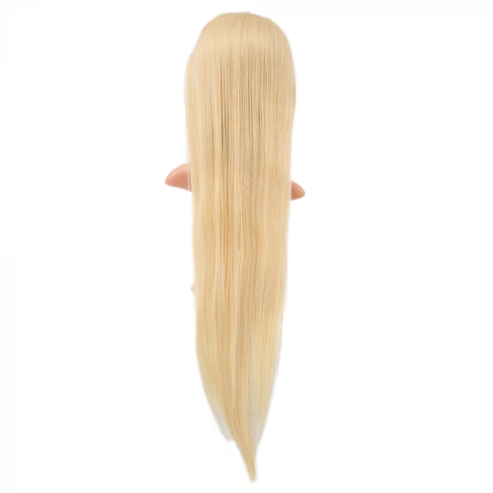 Gerçek Front Lace Düz Platin Tül Peruk - 85-90cm