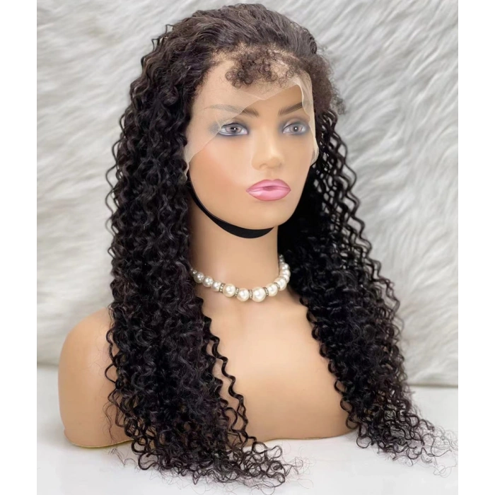 Gerçek Front Lace Tül Peruk - Su Dalgası - Doğal 65-70cm