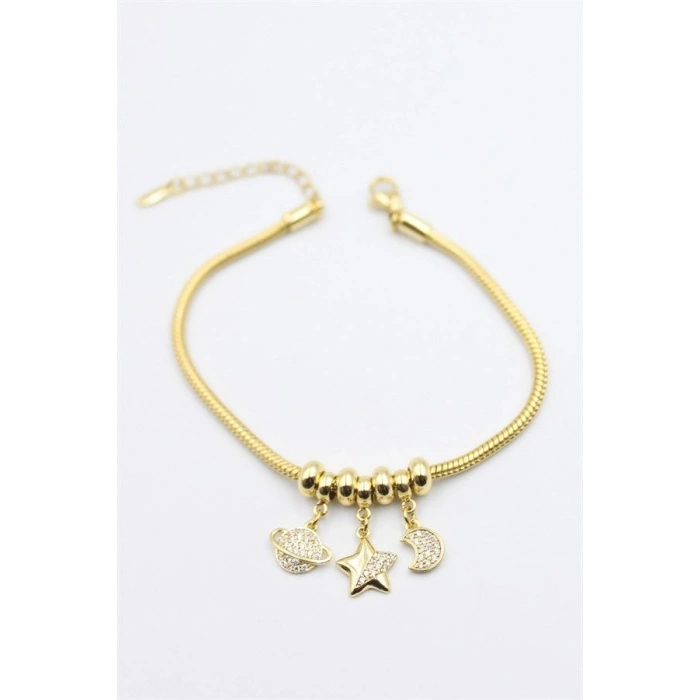 Gezegen Charm Bileklik - Altın